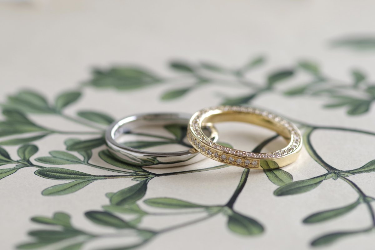 ３面エタニティの結婚指輪